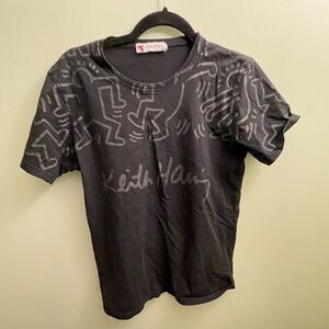 Men’s Keith Haring Tee Shirt Black Size Small